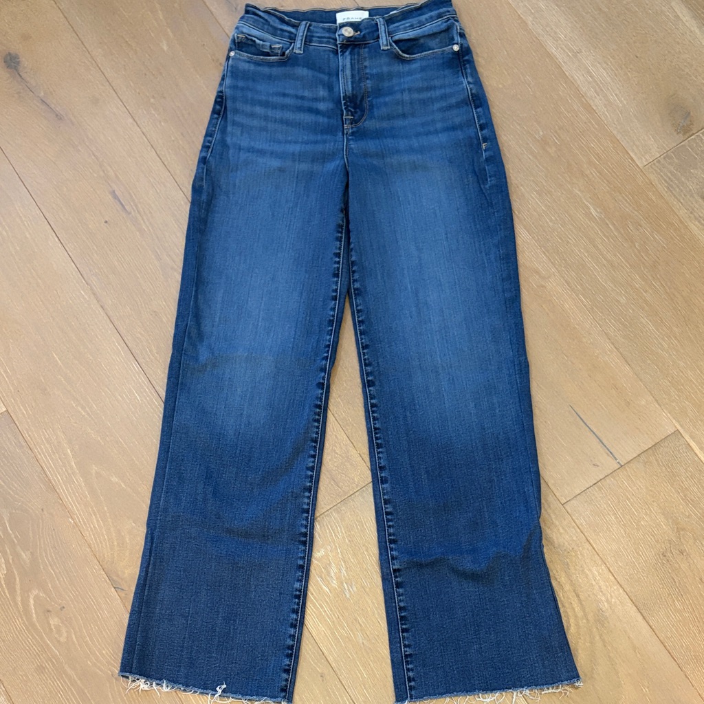 Frame Denim Indigo Wide Leg Jeans Frame Denim Indigo Wide Leg Jeans